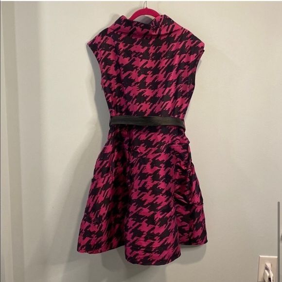 Marc by Marc Jacob Houndstooth Scribble print dress S - Picture 5 of 5